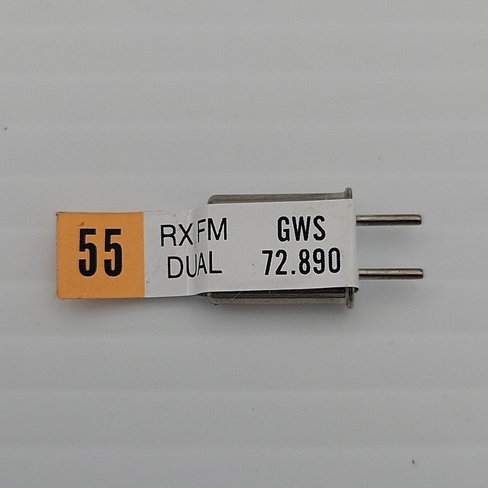 GWS Radio Crystal X'TAL Channel 55 RX FM Dual 72.890 MHz GW/XDR55 RC Part